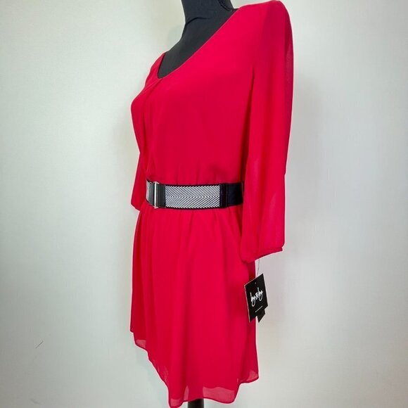 By & By NWT Red dress Size M - Picture 3 of 10